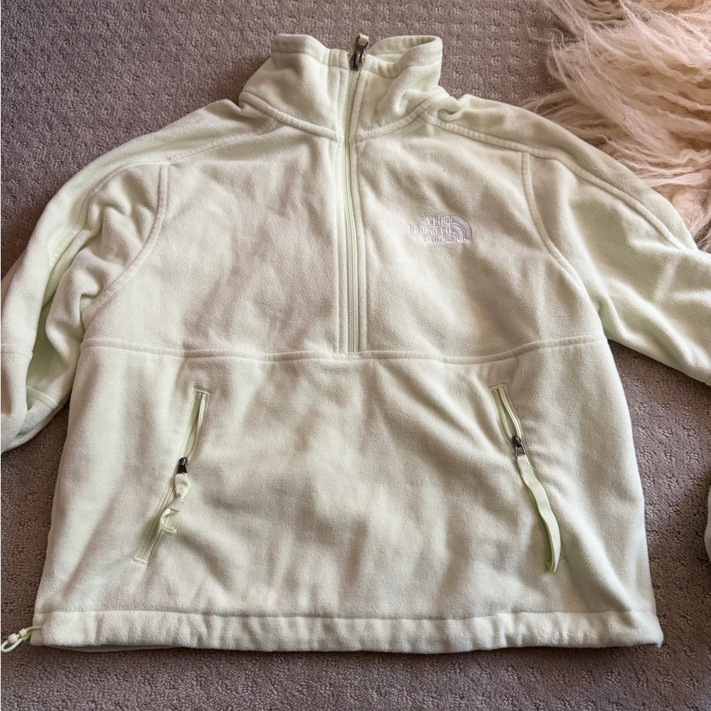 The North Face Pale Lime Green Cozy Fleece Pullover